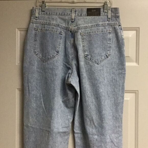Vintage Lee Lightwash Blue Mom Jeans Size 12 32 x 31 - Picture 4 of 6